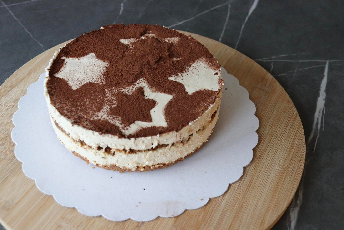 Tiramisutaart, de ster van de avond.