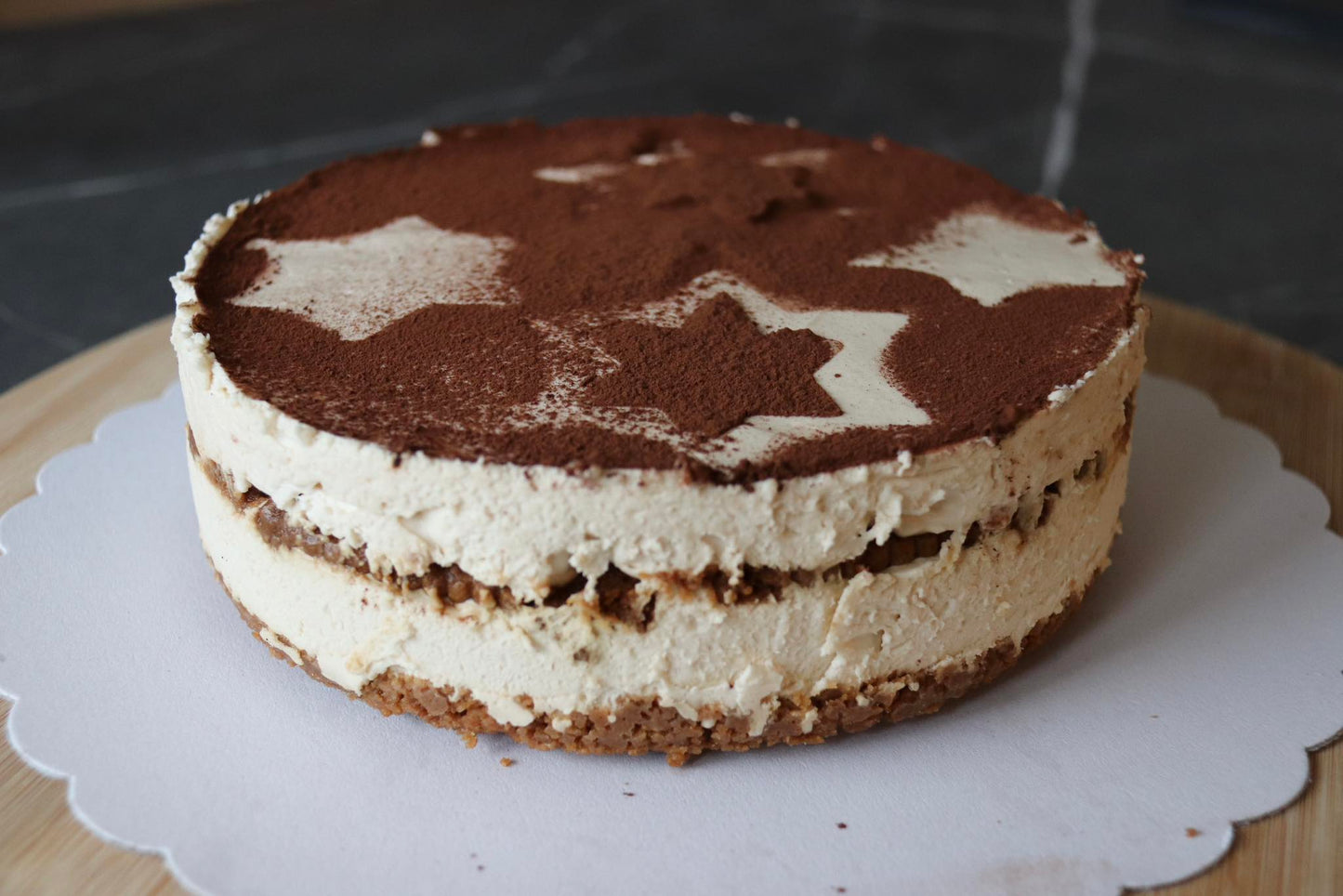 Tiramisutaart, de ster van de avond.