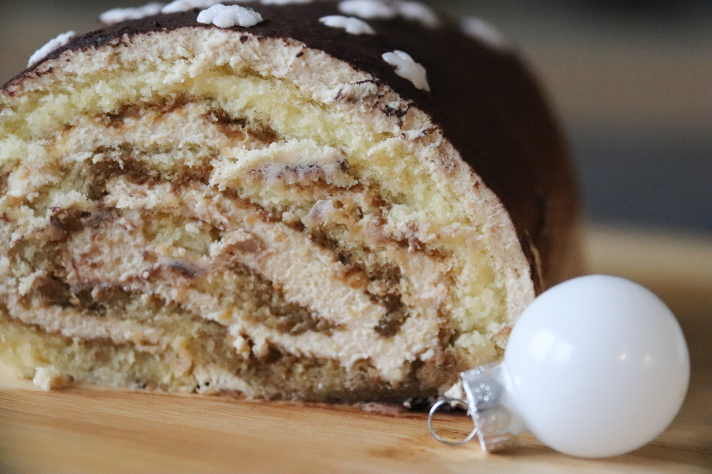 Kerstbuche met een vleugje tiramisu